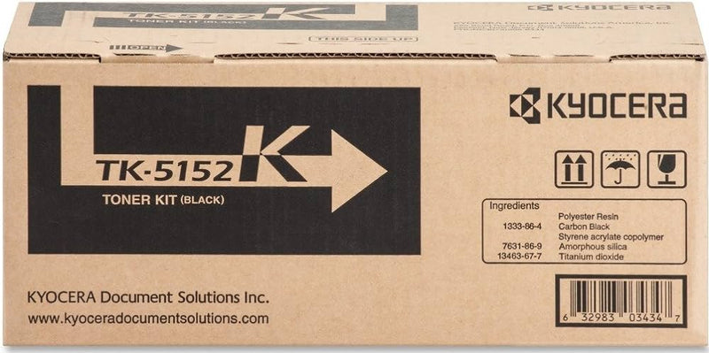 Kyocera Genuine OEM TK5152K (1T02NS0US0) Black Toner Cartridge (12K YLD)