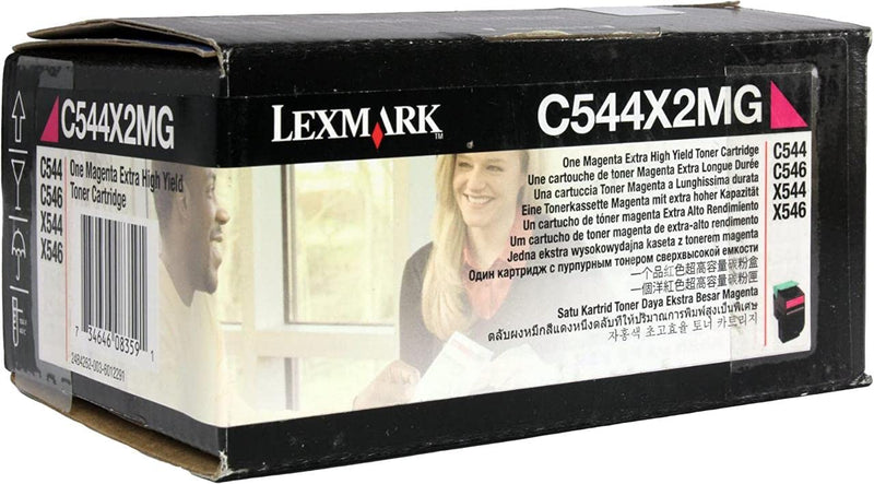 C544X2MG Lexmark  C/X544,546,X548 Magenta 4K Toner Ca