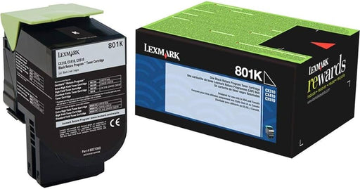 80C10K0 LEXMARK 801K CX310/410/510 BLACK