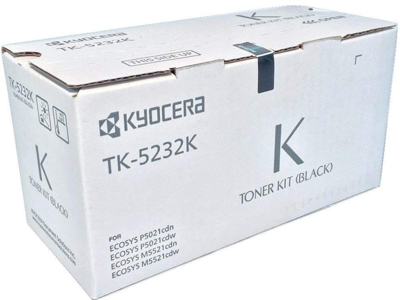 Kyocera Genuine OEM TK-5232K (1T02R90US0) High Yield Black Toner Cartridge (2.6K)