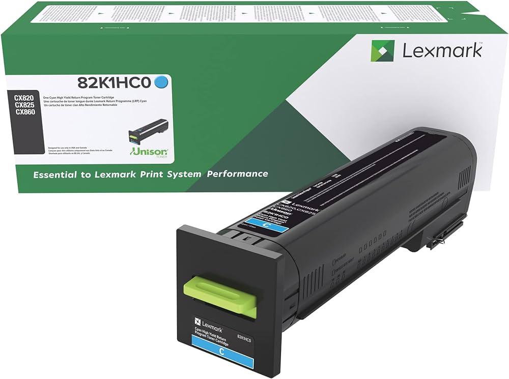 82K1HC0 Lexmark CX82x, CX860 Cyan High Yield