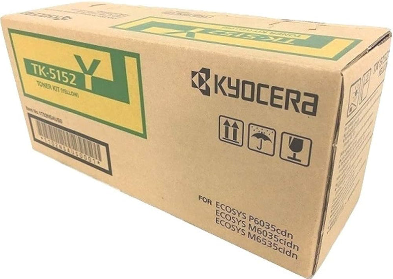 Kyocera Genuine OEM TK5152Y (1T02NSAUS0) Yellow Toner Cartridge (10K YLD)