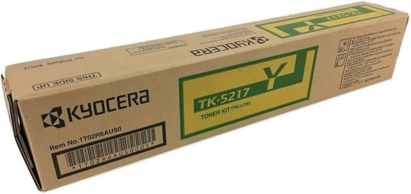 Kyocera Genuine OEM TK-5217Y (1T02R6AUS0) Yellow Toner Cartridge (15K YLD)