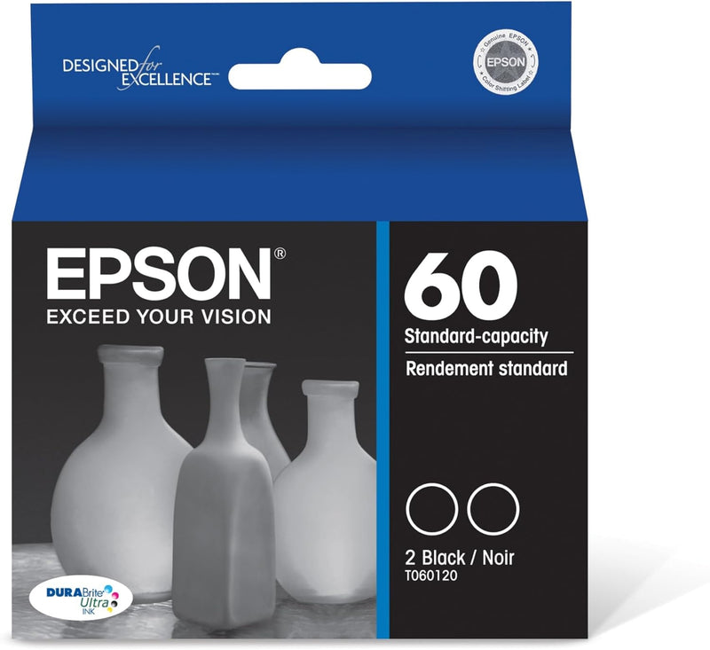 T060120-D2 Epson T060 DURABrite Dual Pack Black Ink Cartridg
