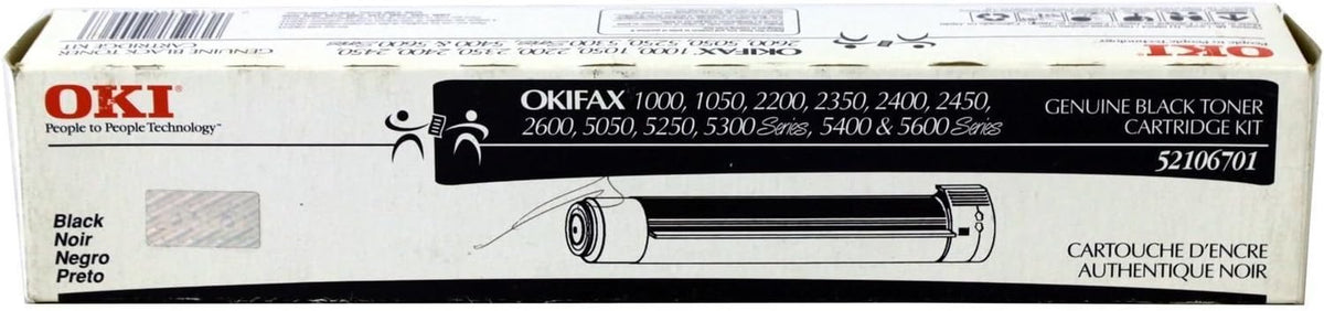 Okidata Okifax 1000 Black Toner Cartridge, Genuine OEM - toners.ca