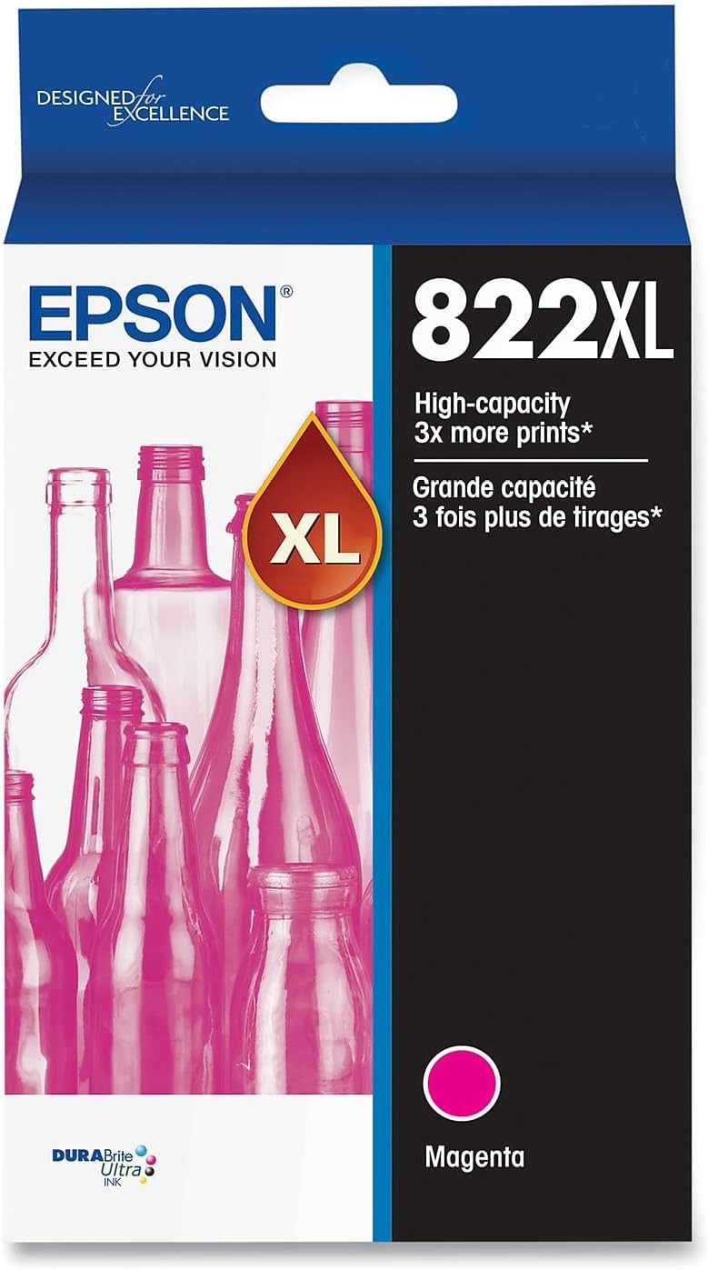 T822XL320-S Epson EPSON T822 High Capacity Magenta Ink Cartr