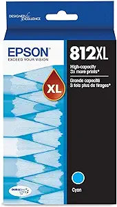 T812XL220-S Epson EPSON T812 High Capacity Cyan Ink Cartridg