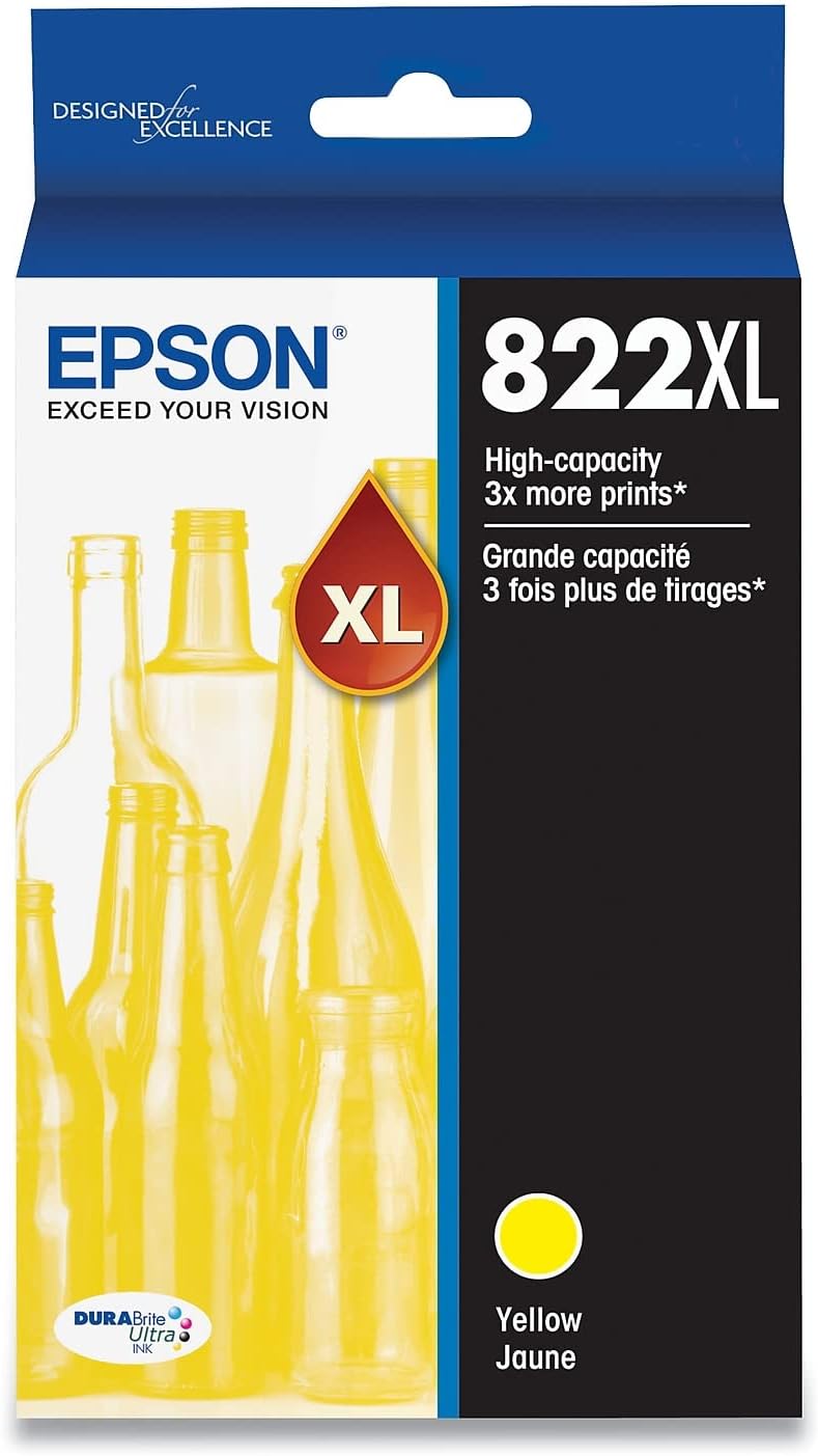 T822XL420-S Epson EPSON T822 High Capacity Yellow Ink Cartri