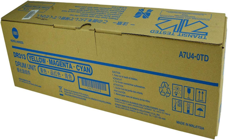 Konica Minolta Genuine OEM A7U40TD (DR313C) Color C/M/Y Drum Unit