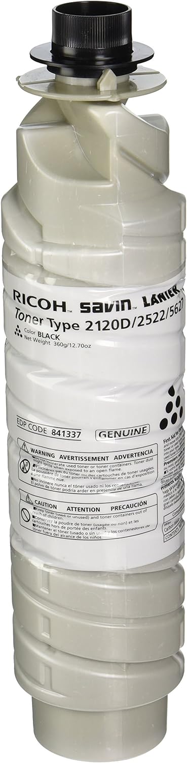 Ricoh Genuine OEM 841337 Type 2120D Black Toner Bottle (11K YLD) (AKA 9870/ 885288)