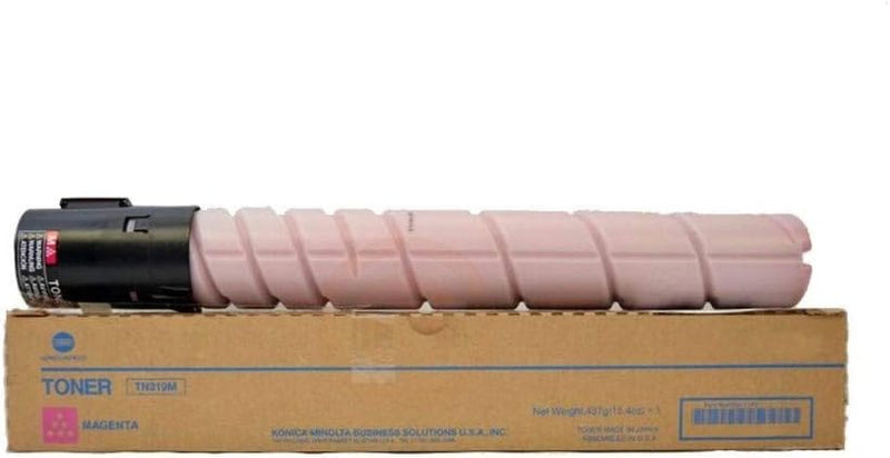 Konica Minolta Genuine OEM TN319M (TN-319M) (A11G330) Magenta Toner Cartridge (26K YLD)