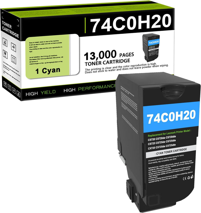 74C0H20 CS725 Cyan HY Toner