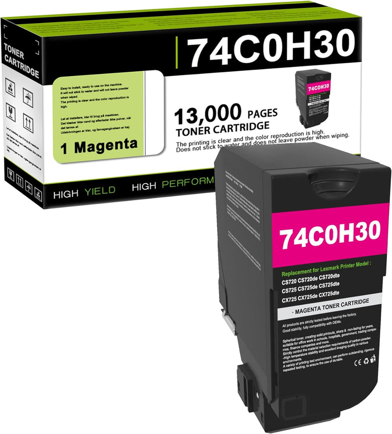 74C0H30 CS725 Magenta HY Toner