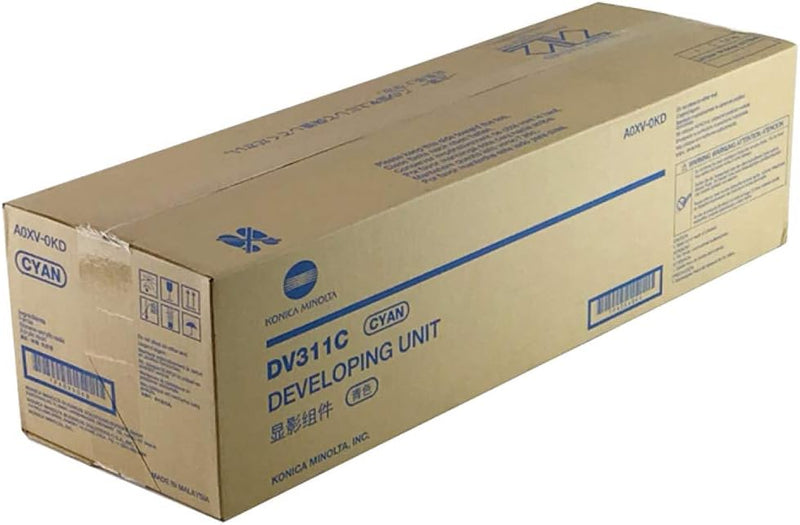 Konica Minolta Genuine OEM A0XV0KD Cyan Developer AKA DV311C (DV-311C) (114K YLD)