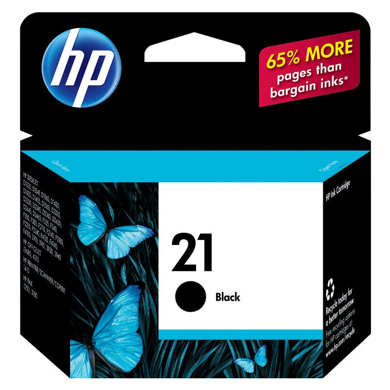 HP 21 Black US Inkjet Print Cartridge