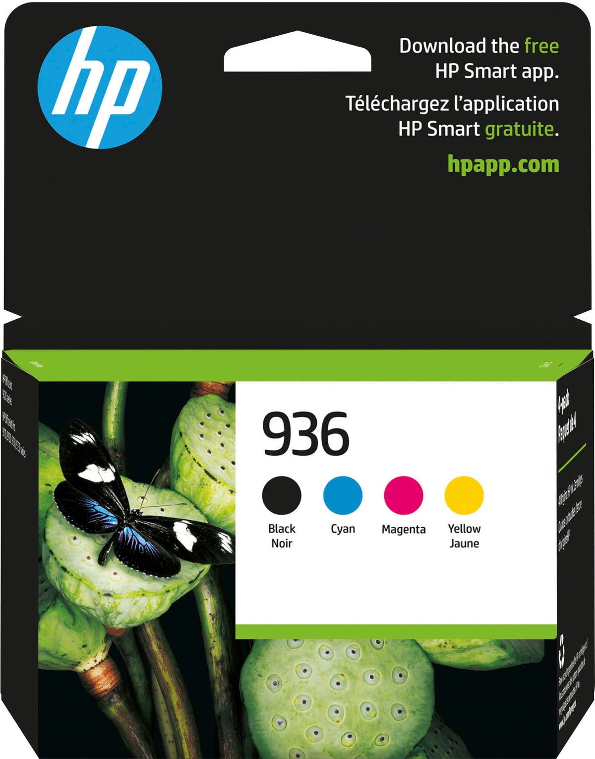 HP 936 CMYK Ink Cartridge 4-Pack