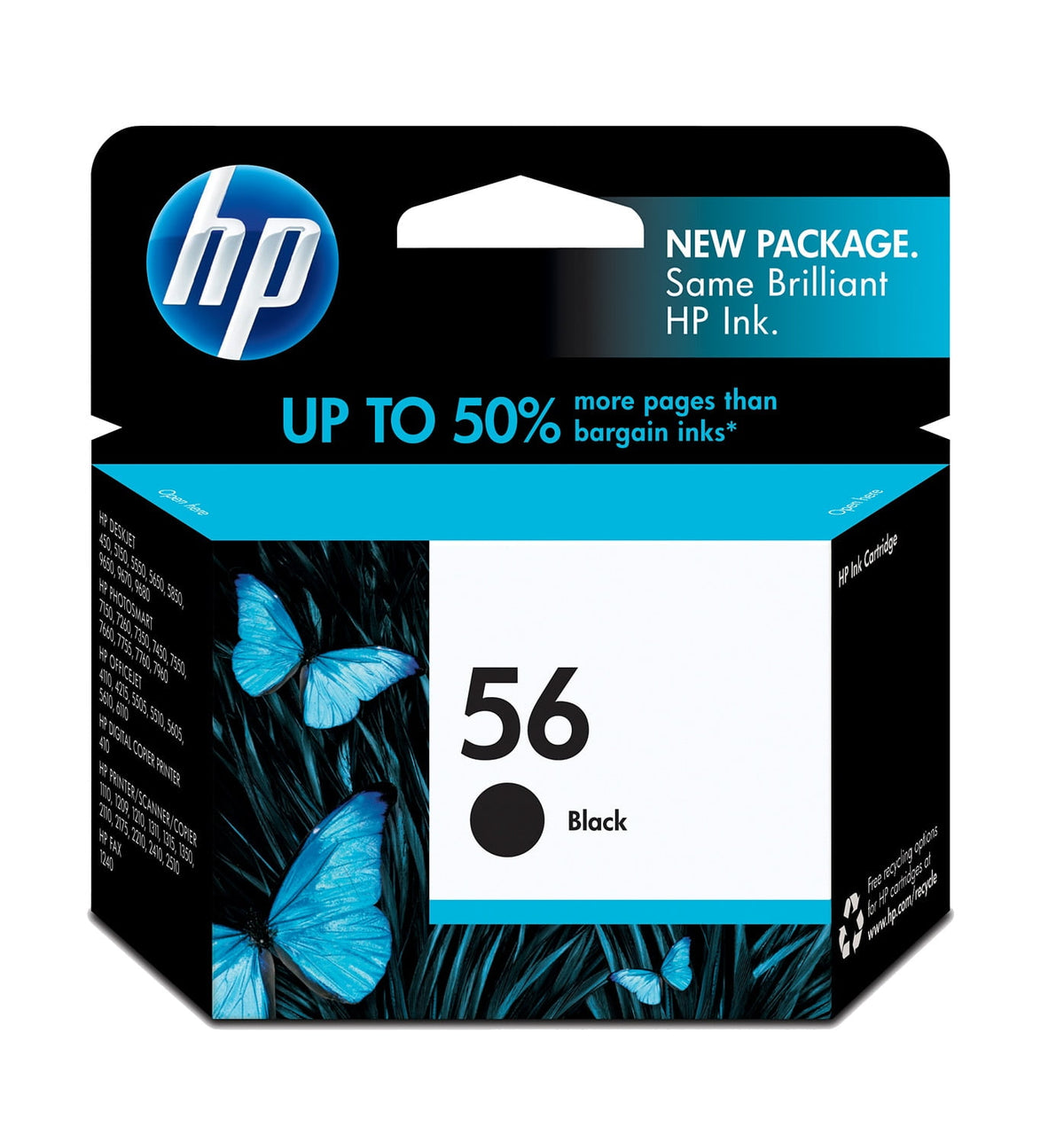 HP 56 Black Inkjet Cartridge, NAM