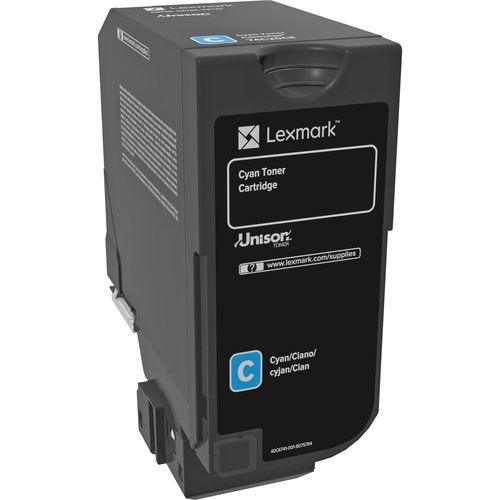 Lexmark CS720 Cyan Toner Cartridge, Standard Yield, Genuine OEM (74C0SCG, 74C0S20)