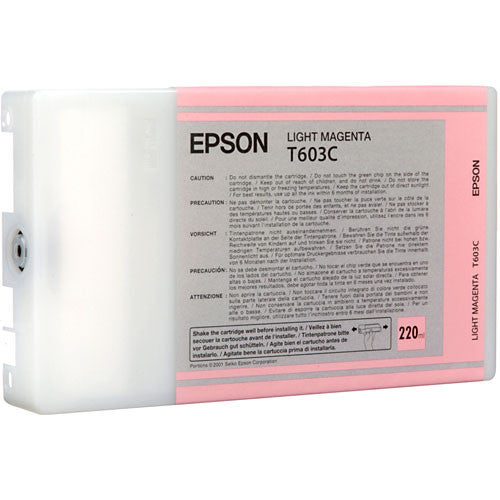 T603C00 EPSON ULTRACHROME LIGHT MAGENTA 220ML K3 FOR STYLUS