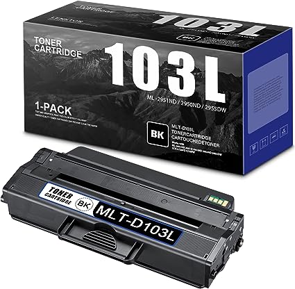 Samsung ML-2950D Black Toner Cartridge, High Yield, Genuine OEM (MLT-D103L, D103L, SU720A) - toners.ca