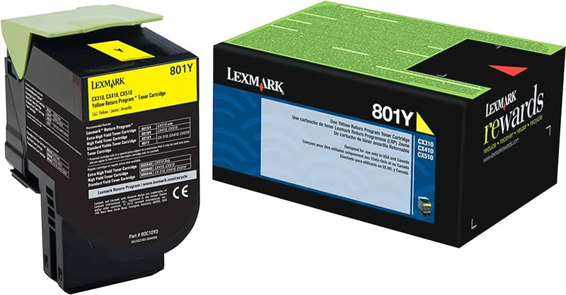 80C10Y0 LEXMARK 801Y CX310/410/510 YELLOW