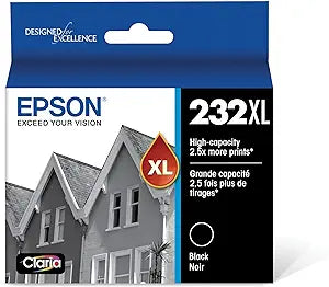 T232XL120-S Epson T232 Black Ink Cartridge, High Capacity wi
