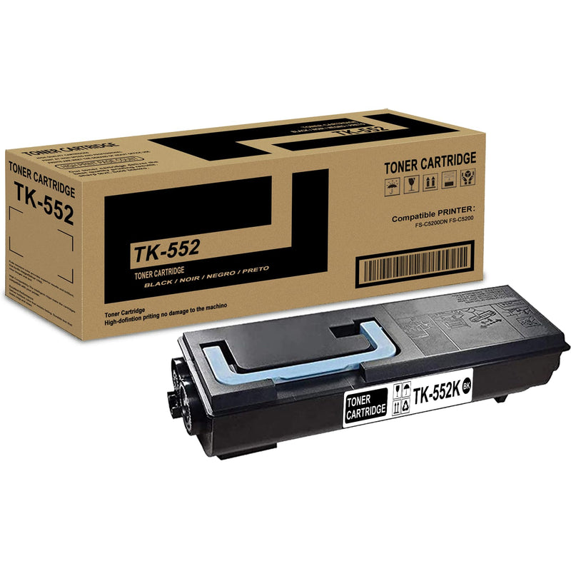 Kyocera Mita Genuine OEM TK552K (TK-552K) Black Toner Cartridge (7K YLD)