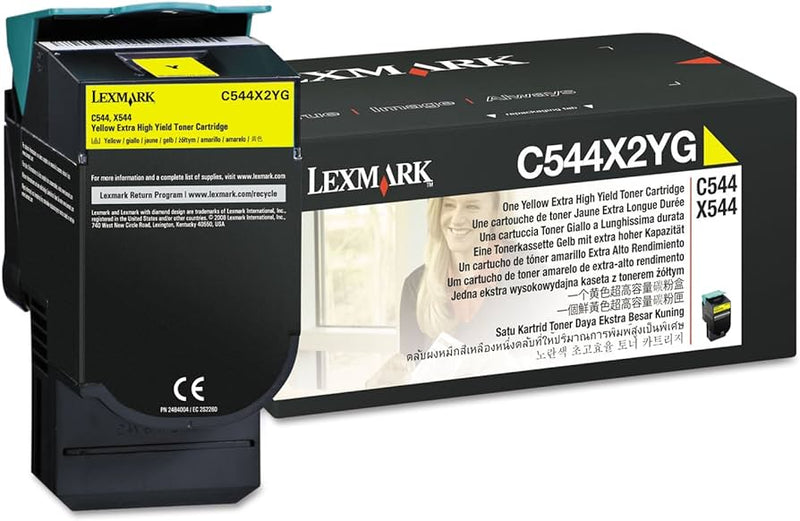 C544X2YG Lexmark  C/X544,546,X548 Yellow 4K Toner Car
