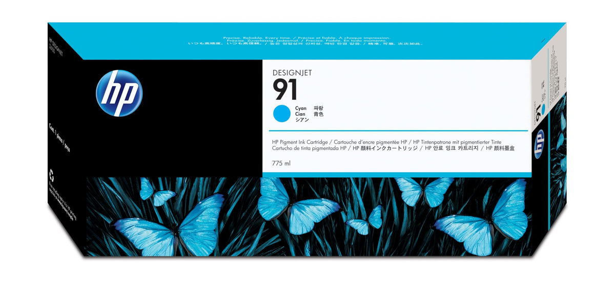 HP 91 Cyan 775 ml Ink Cartridge