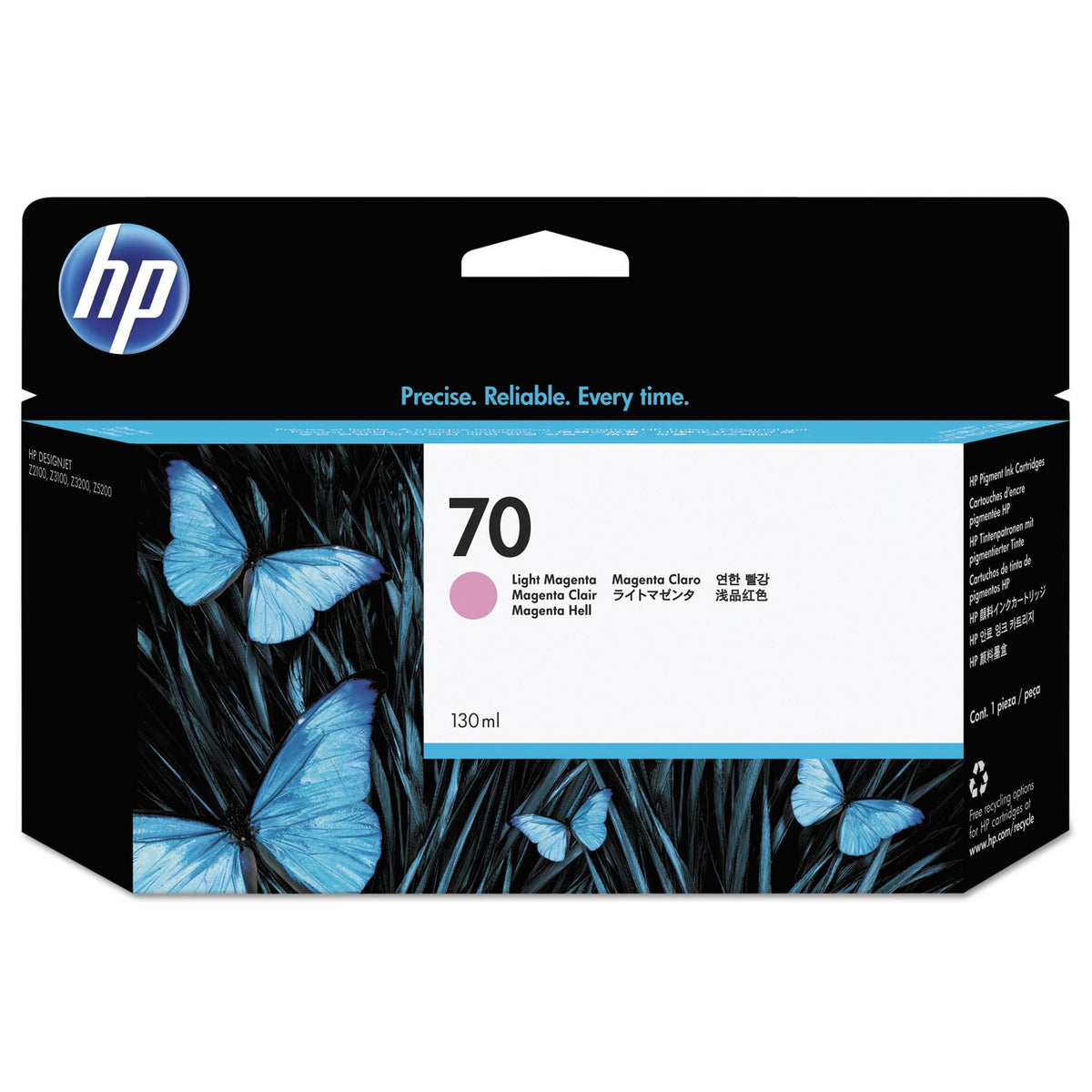 HP 70 130ml Light Magenta Ink Cartridge