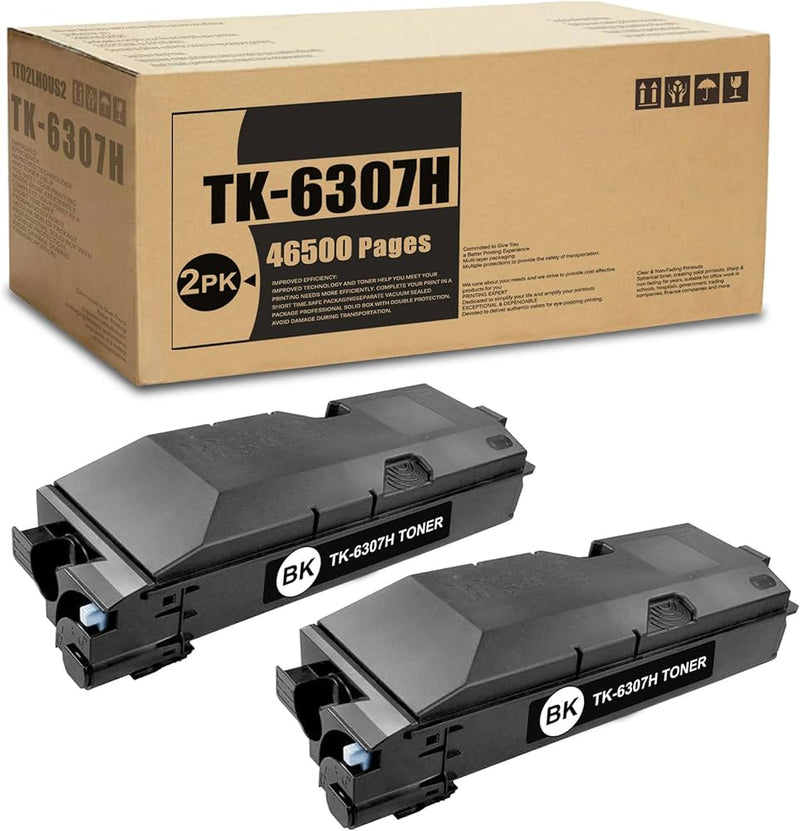 Kyocera Genuine OEM TK-6307H (1T02LH0US2) High Yield Black Toner Cartridge (45K YLD)