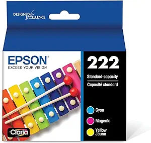 T222520-S Epson T222 Color Combo Ink Cartridges, Standard Ca