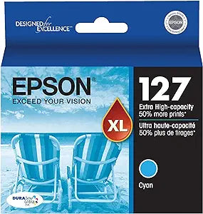 T127220-S EPSON DURABRITE ULTRA INK CYAN, EXTRA HIGHCAP. WO