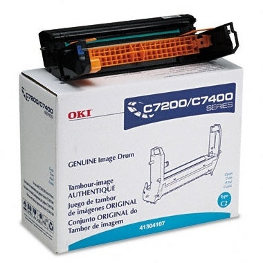 41304107 C7200/C7400 SERIES CYAN IMAGE DRUM "TYPE C2"