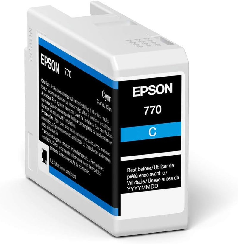 T770220 Epson Ultrachrome PRO10 Cyan Ink Cartridge, 25MLT770
