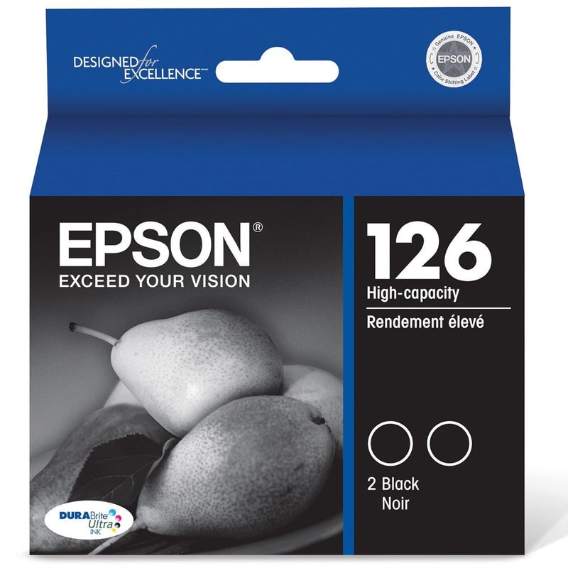 T126120-D2 * DUAL PACK * EPSON DURABRITE ULTRA INK BLACK