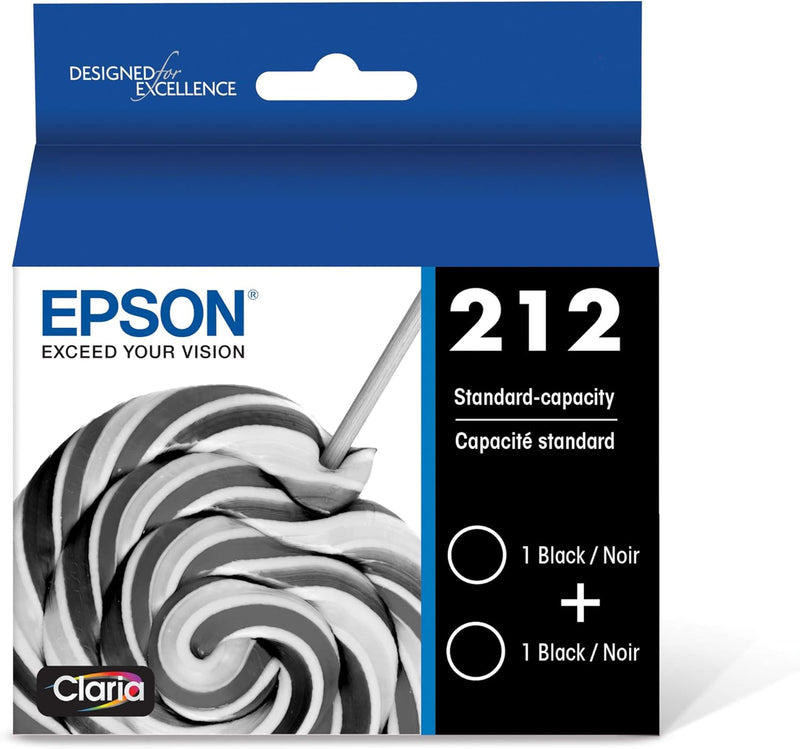 T212120-D2 Epson T212 Claria Black Dual Pack Ink Cartridges
