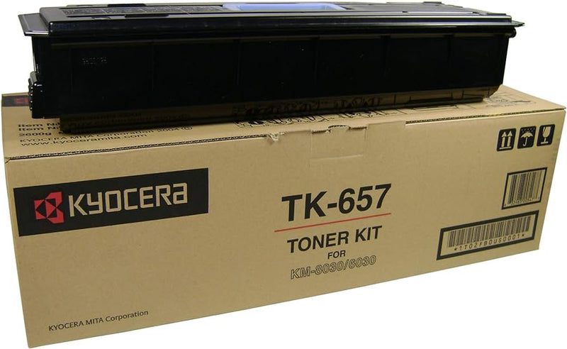 Kyocera Mita Genuine OEM TK657 (TK-657  1T02FB0US0) Black High Capacity Laser Toner Cartridge (47K YLD)