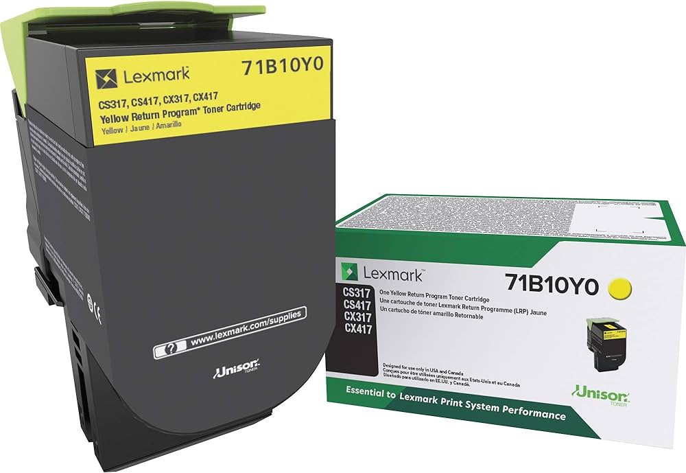 71B10Y0 LEXMARK CS/X317/417/517 YELLOW  TONER 2.3K