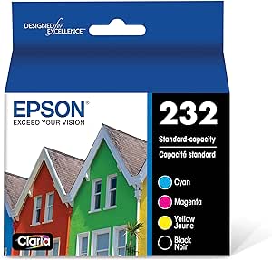 T232520-S Epson T232 Color Combo Ink Cartridges, Standard Ca