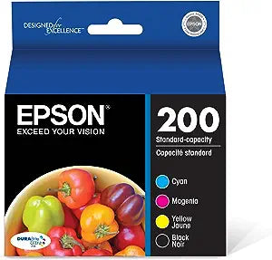 T200120-BCS Epson T200 Durabrite Ultra Black and Color Combo Pack