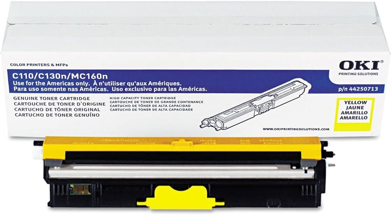 44250713 MC160 MFP/C110/C130N YELLOW TONER CARTRIDGE, 2.5K,