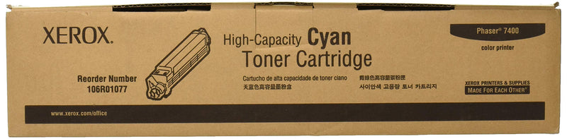 106R01077 Cyan High Capacity Toner Cartridge, Phaser 7400