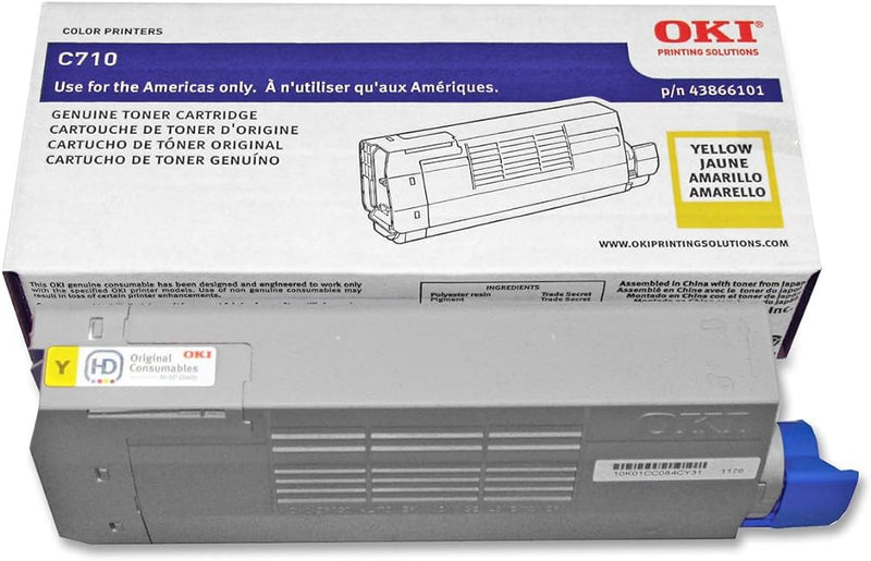 43866101 C710 SERIES YELLOW TONER CARTRIDGE (11.5K YIELD ISO