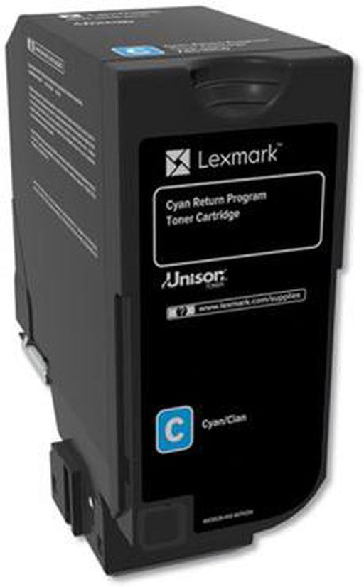 Lexmark 74C10C0 Original Cyan Toner Cartridge