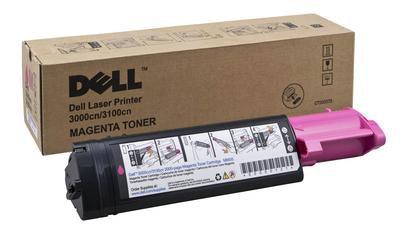 Dell 3000cn Magenta Toner Cartridge, High Yield, Genuine OEM (CT200483, 59310062) - toners.ca