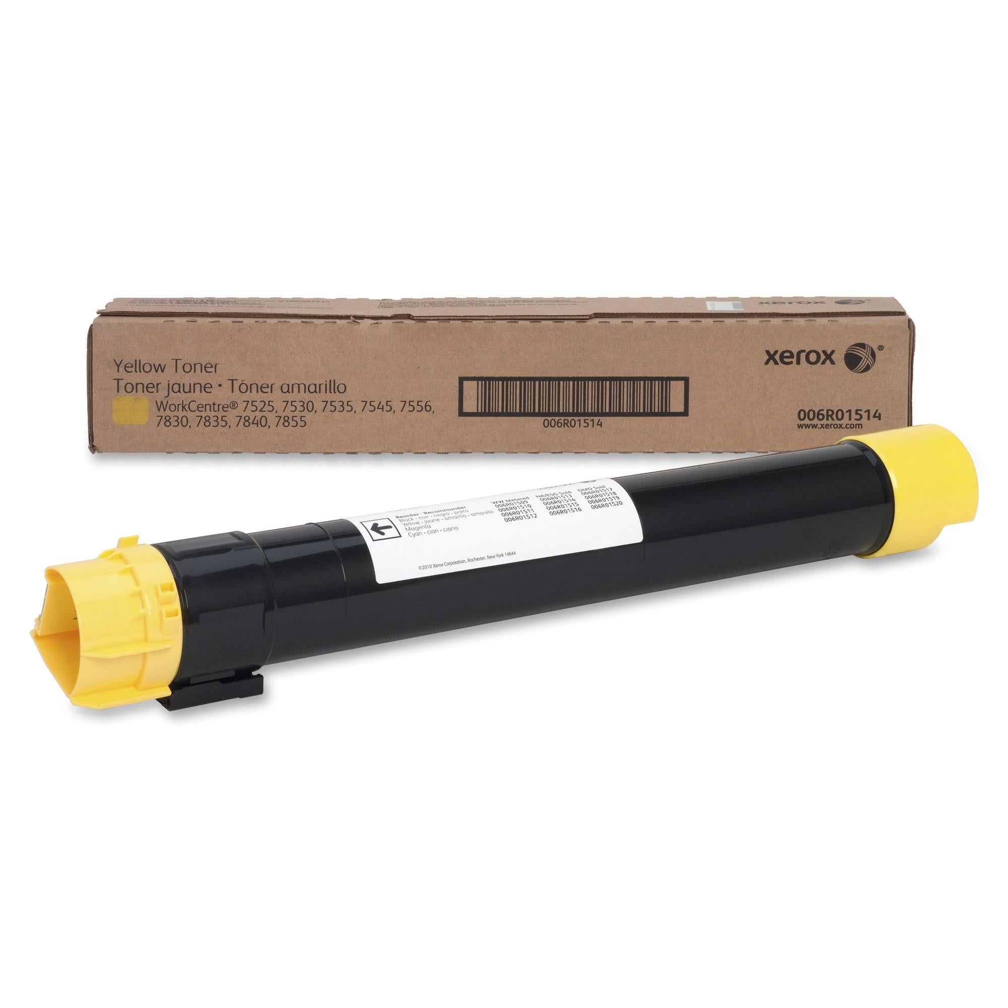 Xerox WorkCentre 7556 Yellow Toner Cartridge, Genuine OEM - toners.ca  toners.ca
