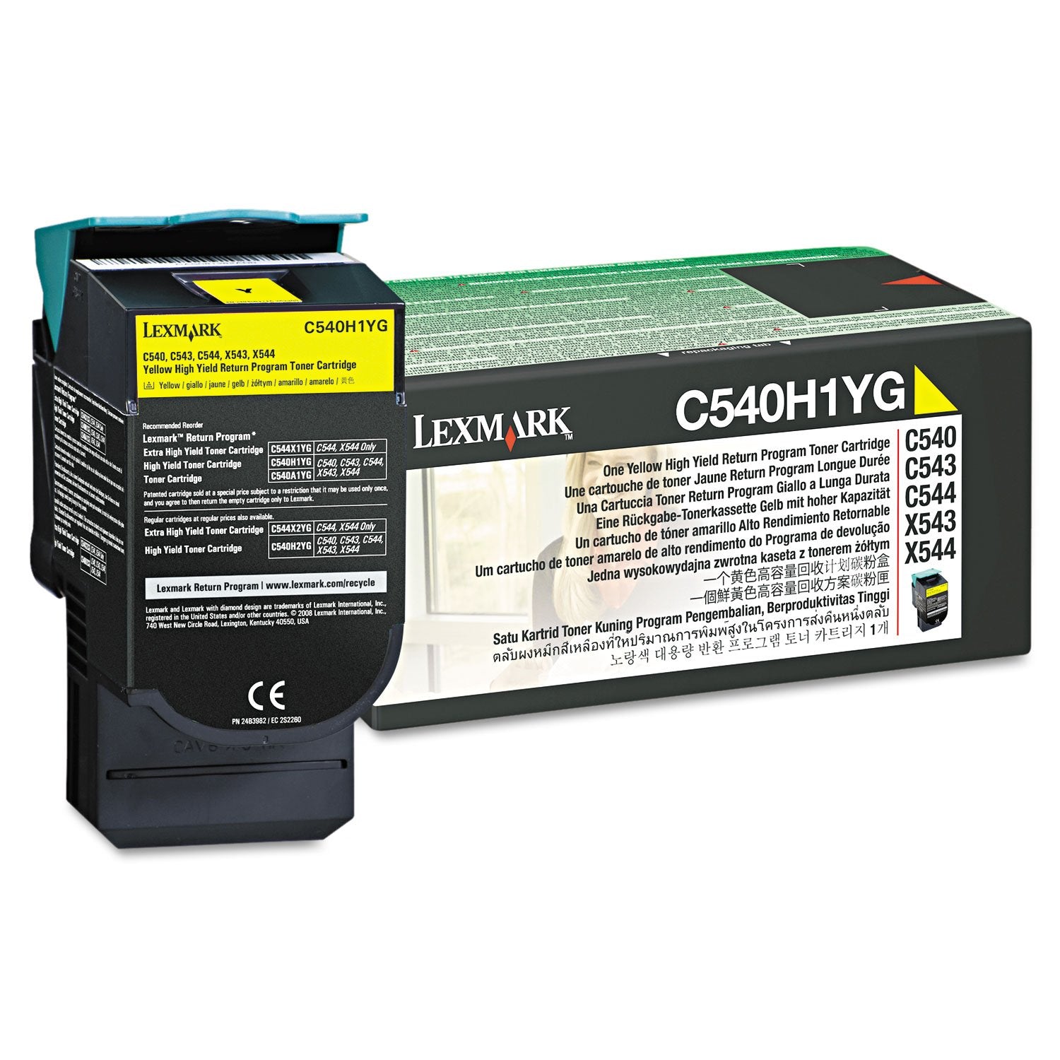 C540H1YG C54X/X54X YELLOW HIGH YIELD   TONER  toners.ca