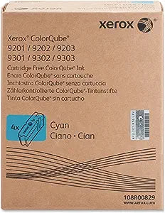 Xerox ColorQube 9200 9201 9202 9203 Cyan Ink Cartridge, 4/box,  Genuine OEM - toners.ca