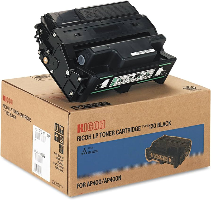 Ricoh Genuine OEM 407000 (402826  400942) Type 120 Black Toner Cartridge (15K YLD)